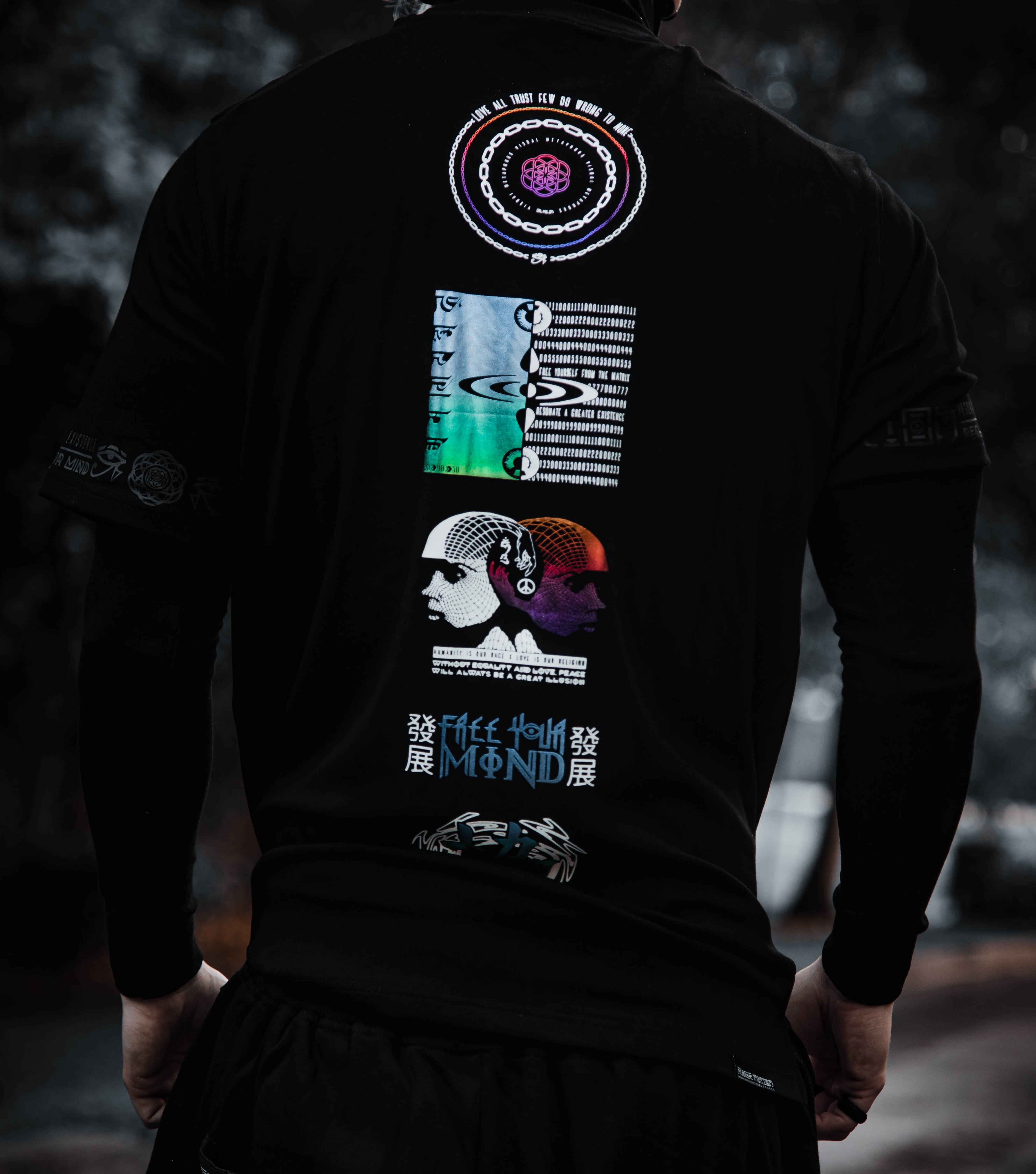 VISUAL METAPHORS • Spectrum Ink • Luxury Fabric T-Shirt T-Shirt