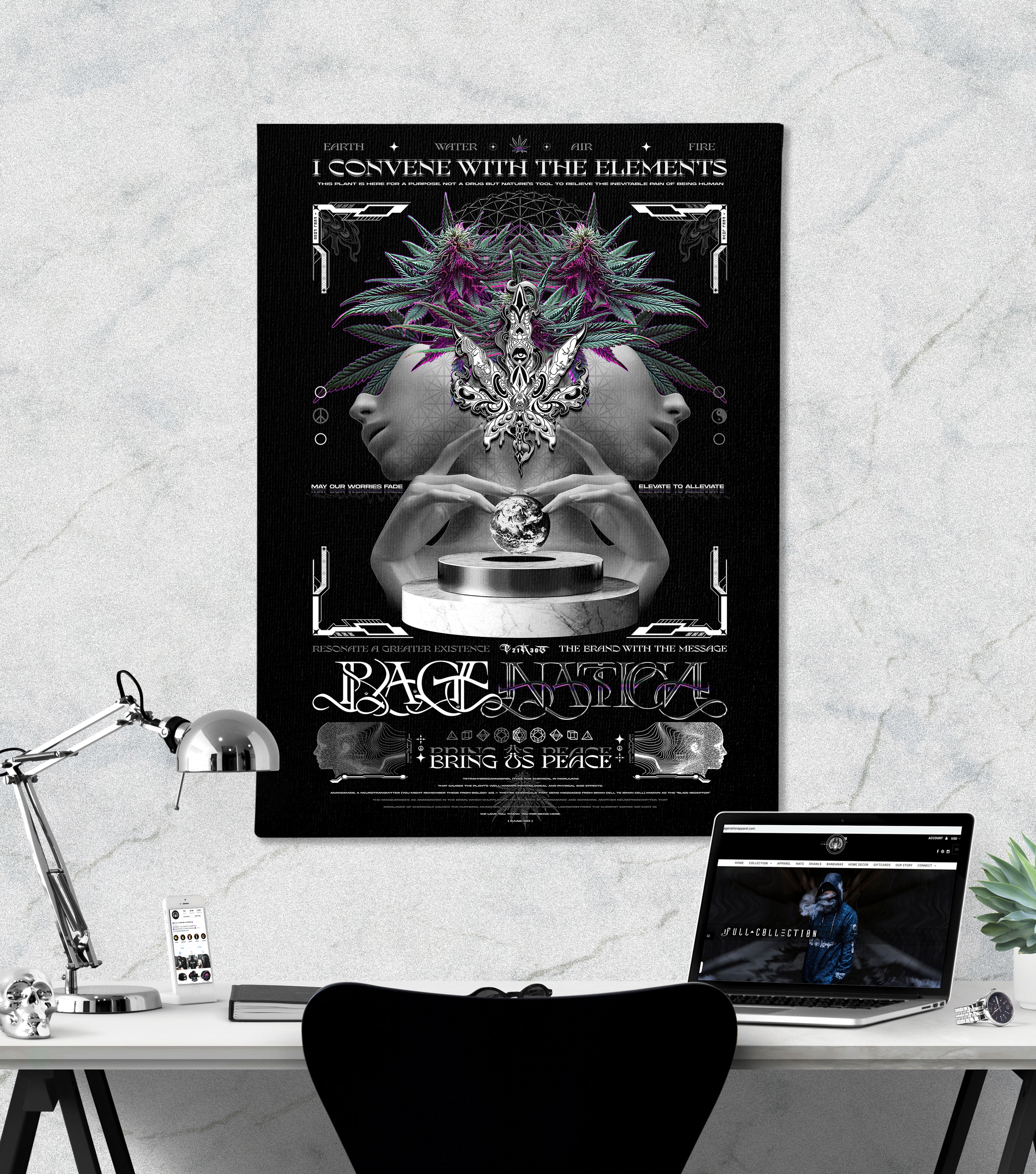 Convene With the Elements • Vertical Canvas Canvas