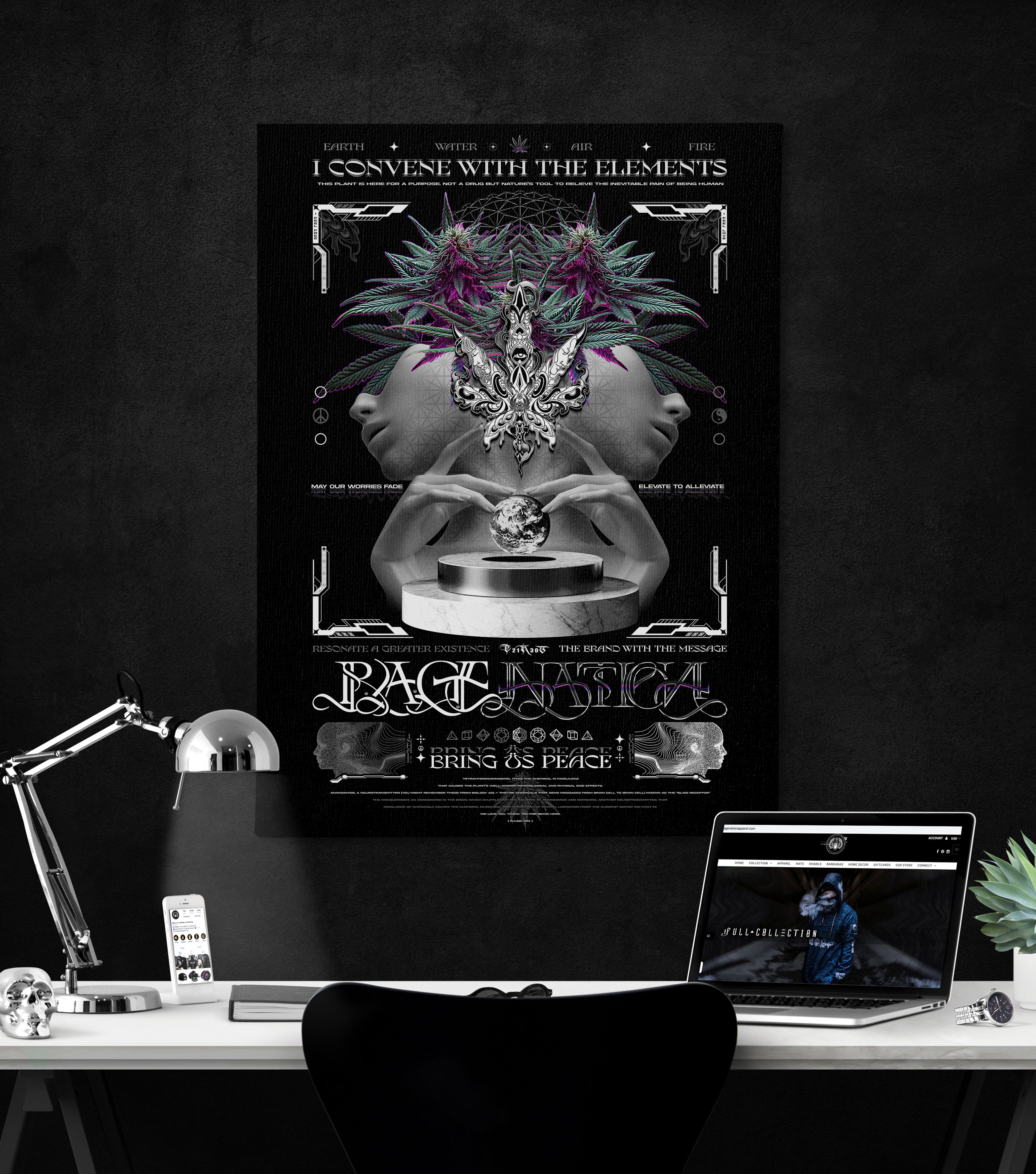 Convene With the Elements • Vertical Canvas Canvas