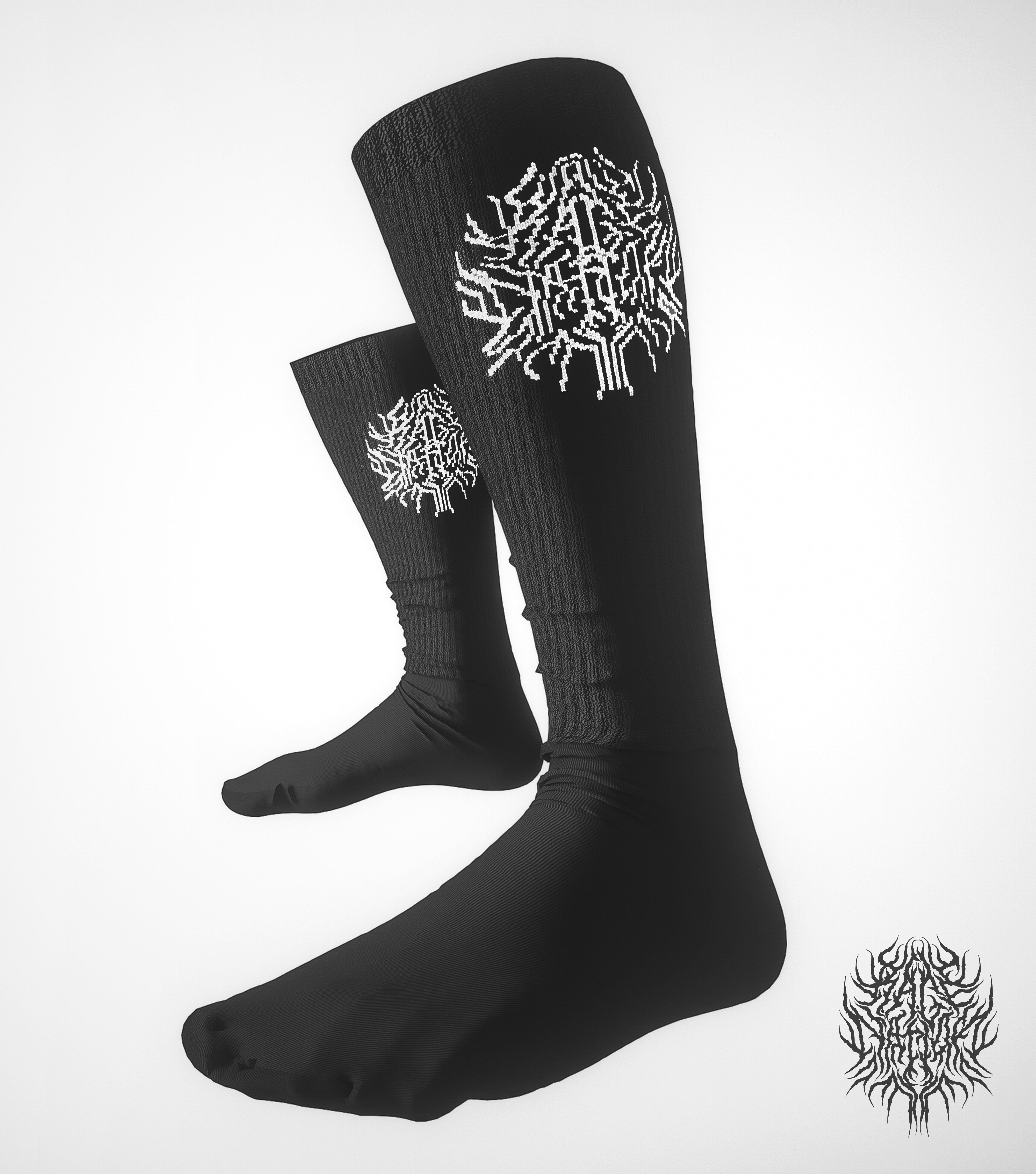 COMING SOON • CRYPTIC • Logo Socks [White/Black] Socks 