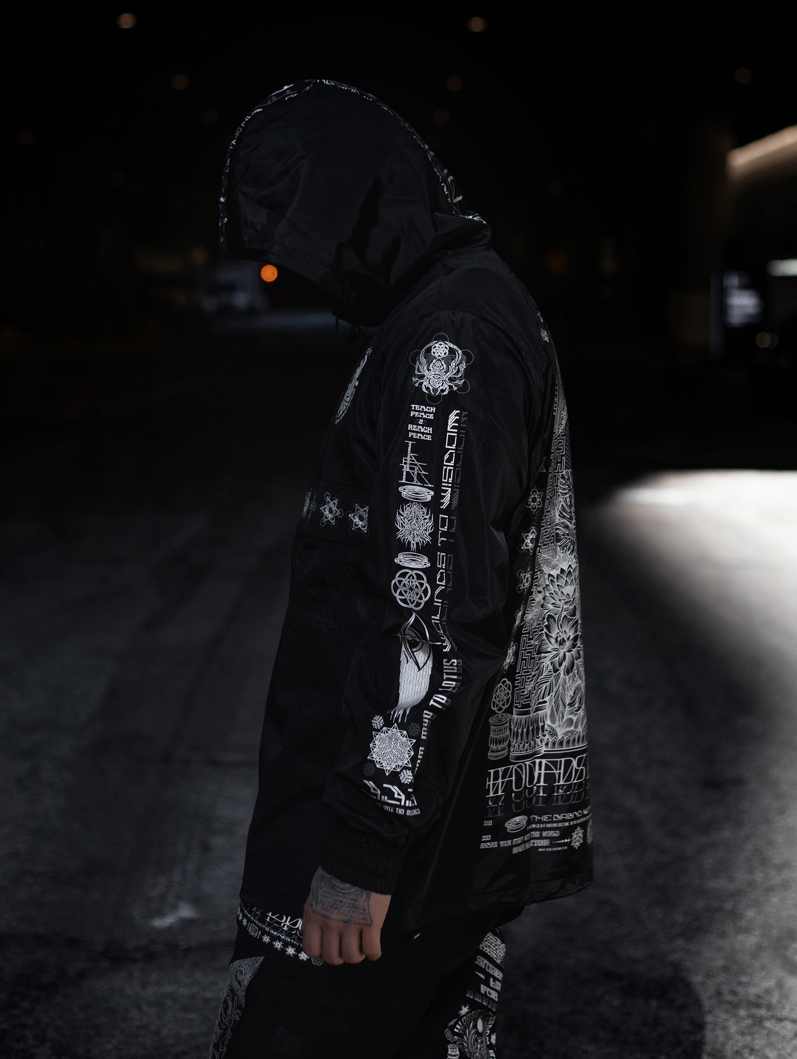 NEW RELEASE ✦ WOUNDS TO WISDOM ✦ Waterproof Zip-up Windbreaker Windbreaker 