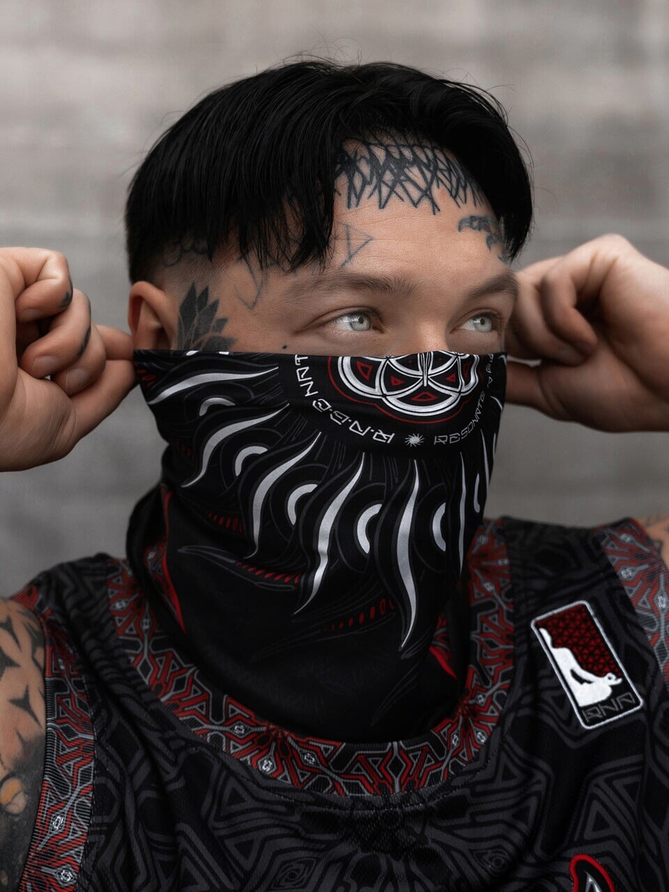 PRE-ORDER ✦ PROTECTED BY INTENT ✦ Crimson Double-sided Bandana Coming Soon 