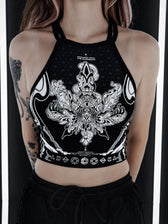 CONVENE WITH THE ELEMENTS ✦ High Neck Crop Top Crop Top 