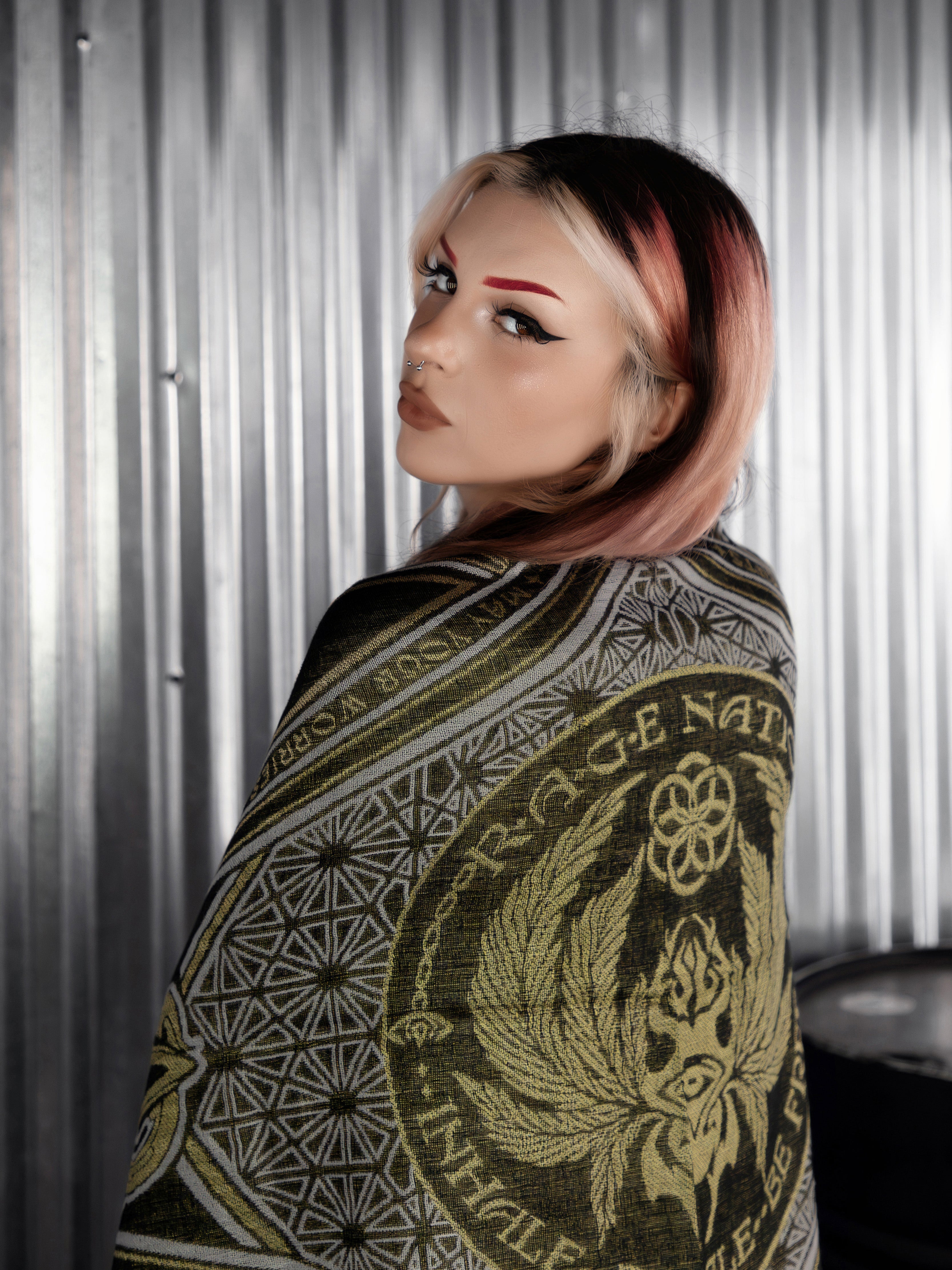 CONVENE WITH THE ELEMENTS ✦ GOLDEN KU$H ✦ Festival Shawl Shawls 