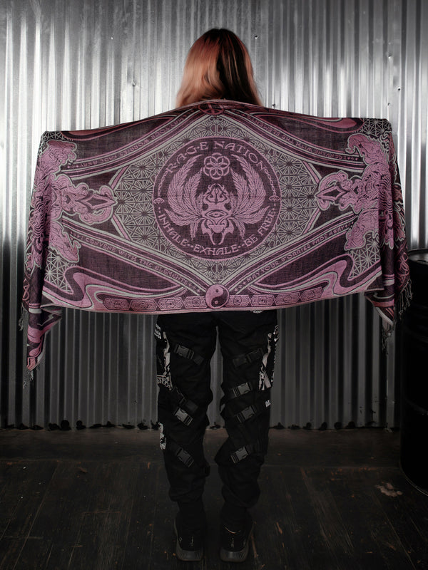 CONVENE WITH THE ELEMENTS ✦ BUBBLEGUM BLISS ✦ Festival Shawl Shawls 