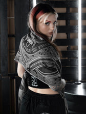 CONVENE WITH THE ELEMENTS ✦ PLATINUM MIST ✦ Festival Shawl Shawls 