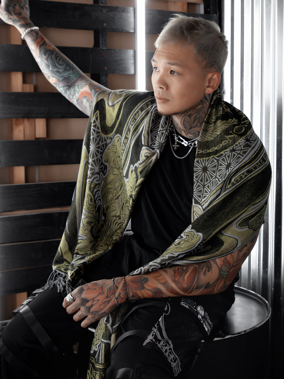 CONVENE WITH THE ELEMENTS ✦ GOLDEN KU$H ✦ Festival Shawl Shawls 