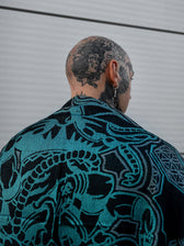 REMOVER OF OBSTACLES ✦ CYAN ✦ Festival Shawl Shawls 