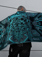 REMOVER OF OBSTACLES ✦ CYAN ✦ Festival Shawl Shawls 