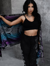 RESTOCKED ✦ CONVENE WITH THE ELEMENTS ✦ Amethyst Gradient ✦ Festival Shawl Shawls 