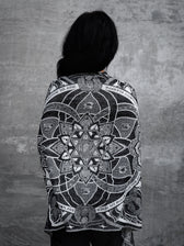 HARMONY HEALS • UV REACTIVE SILVER • Festival Shawl/Scarf Shawl 