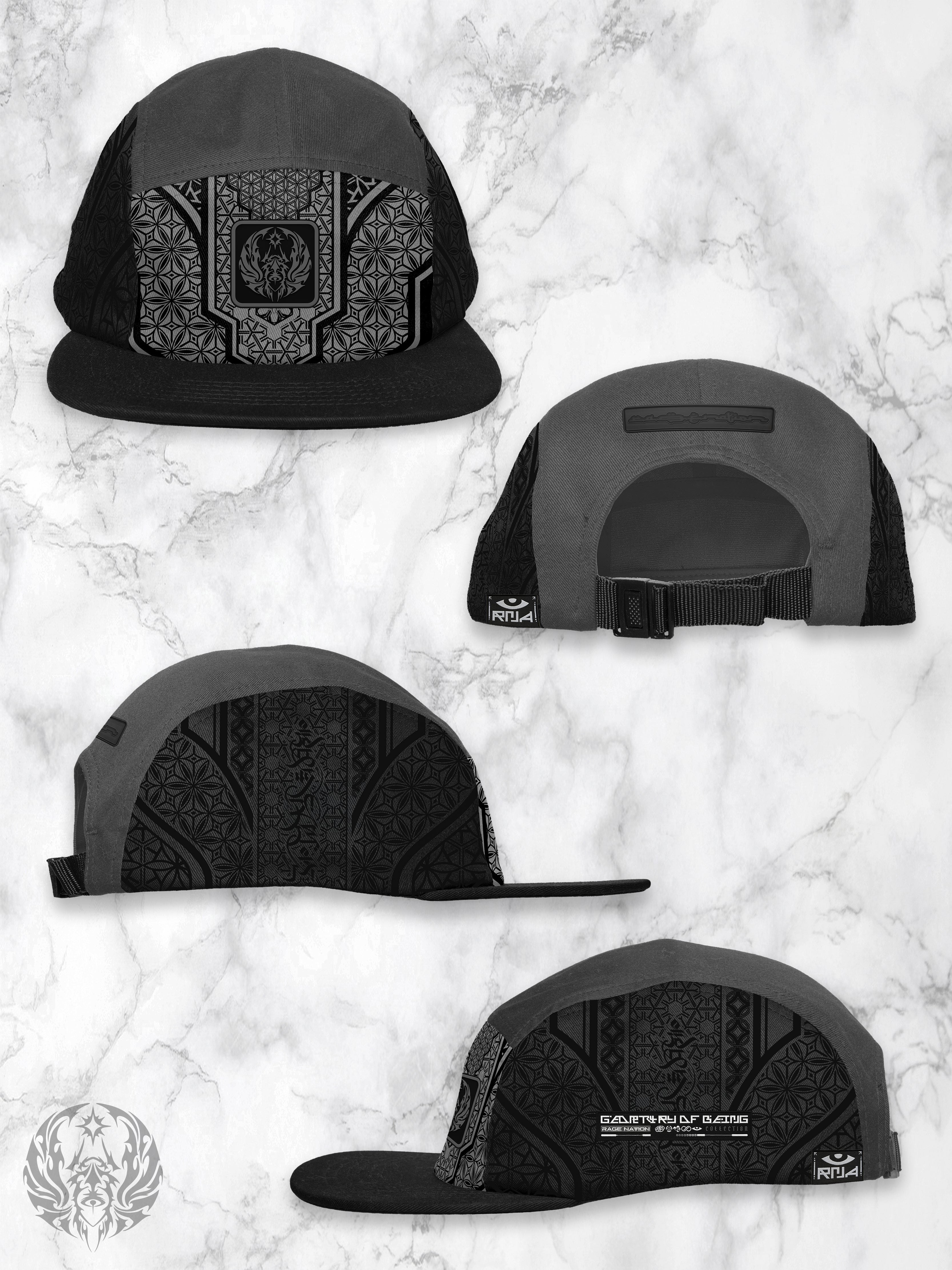 GEOMETRY OF BEING V1 ✦ 5 Panel Hat Hat 
