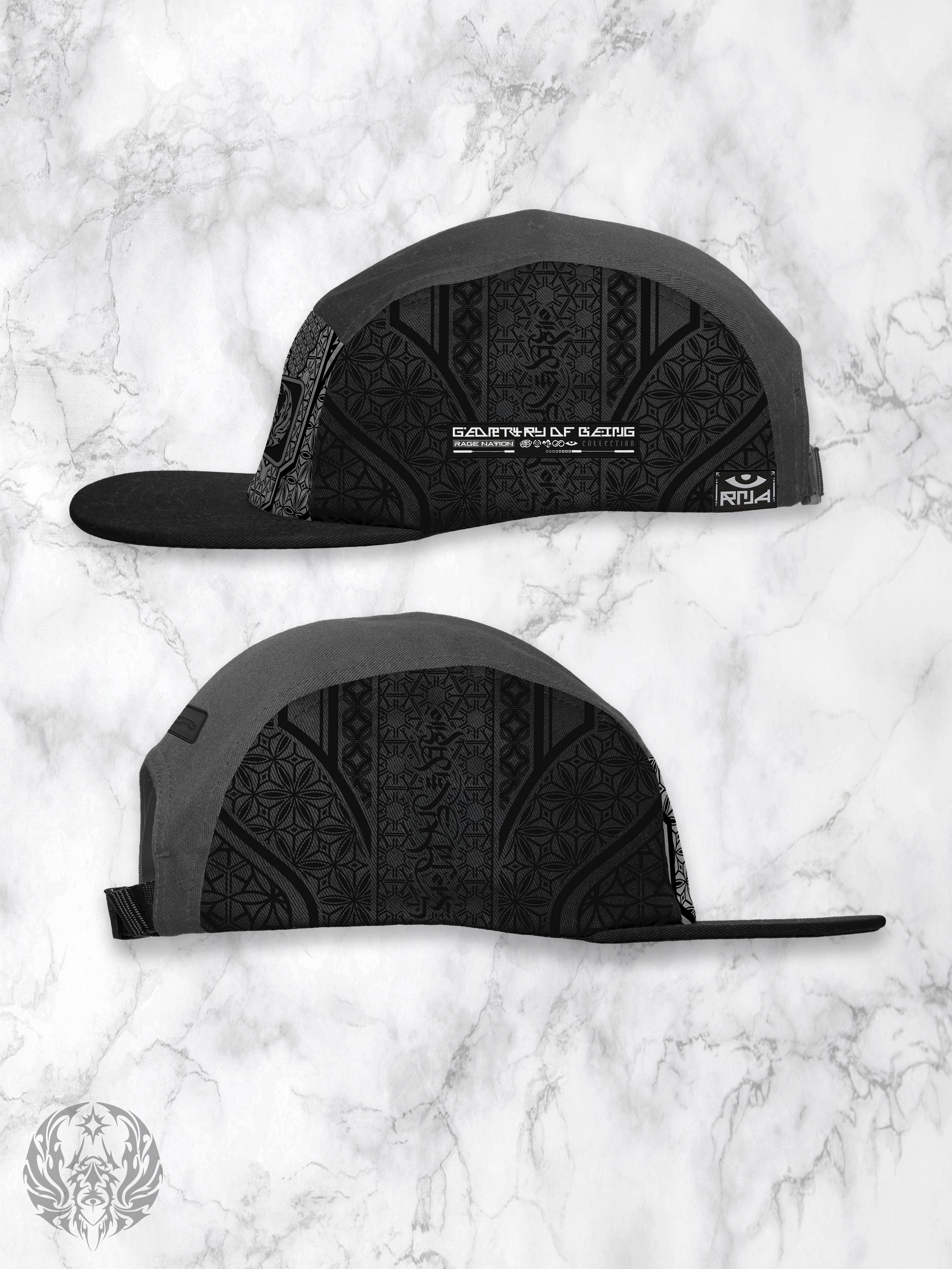 GEOMETRY OF BEING V1 ✦ 5 Panel Hat Hat 