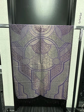 GEOMETRY OF BEING ✦ Purple w/gold foil ✦ Festival Shawl :: WAREHOUSE LIQUIDATION