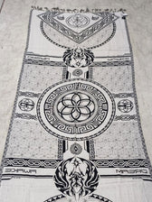 DREAM AWAKE V2 • BLACK/WHITE • Anniversary Reversible Festival Shaw Shawls 