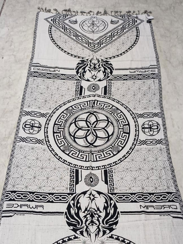 DREAM AWAKE V2 • BLACK/WHITE • Anniversary Reversible Festival Shaw Shawls 