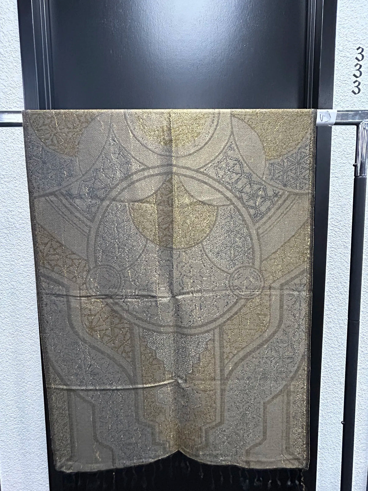 GEOMETRY OF BEING ✦ Gold w/gold foil ✦ Festival Shawl :: WAREHOUSE LIQUIDATION