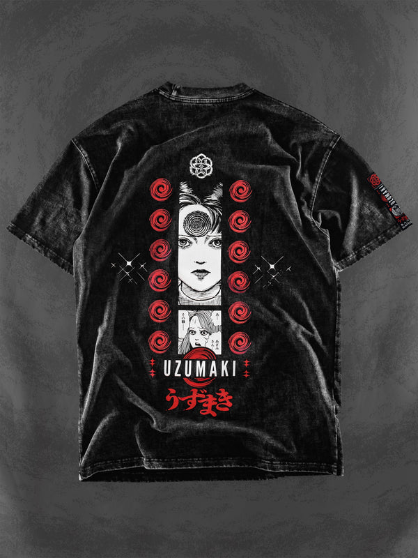 OFFICIAL UZUMAKI ✦ AZAMI’S CURSE ✦ Acidwash Collectible Tee T-Shirt 