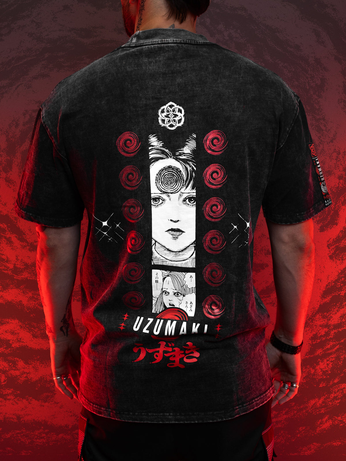 OFFICIAL UZUMAKI ✦ AZAMI’S CURSE ✦ Acidwash Collectible Tee T-Shirt 