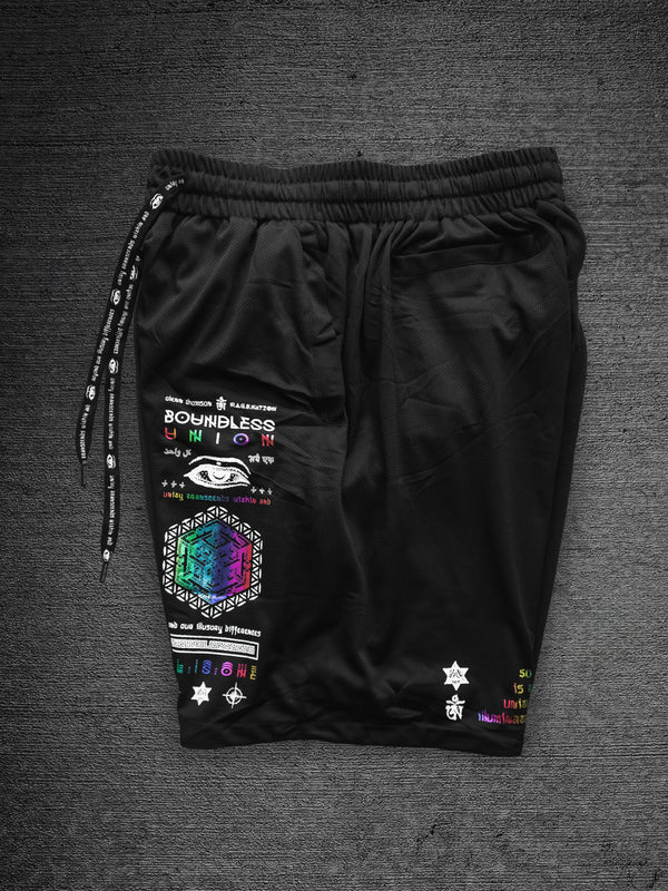 BOUNDLESS UNION V2 ✦ SPECTRUM INK ✦ Activewear Shorts Shorts 
