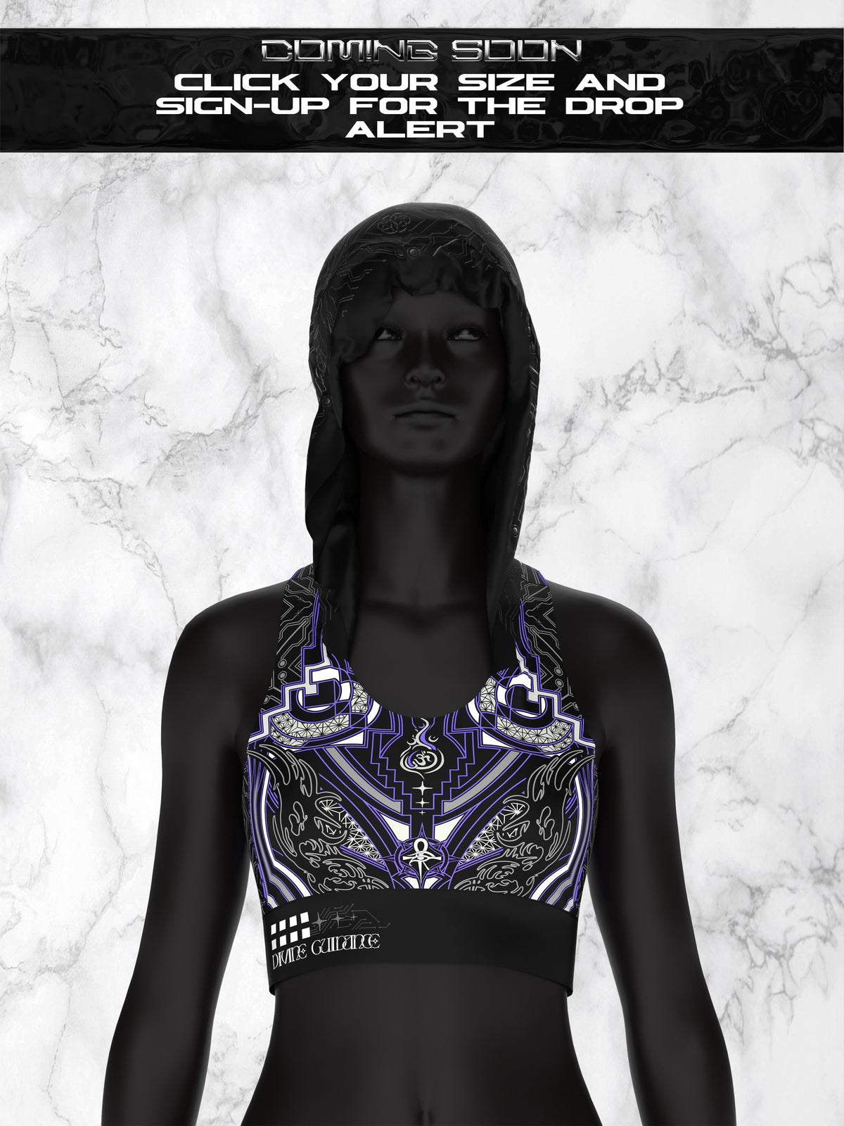 COMING SOON • DIVINE GUIDANCE • Hooded Sports Bra Coming Soon 