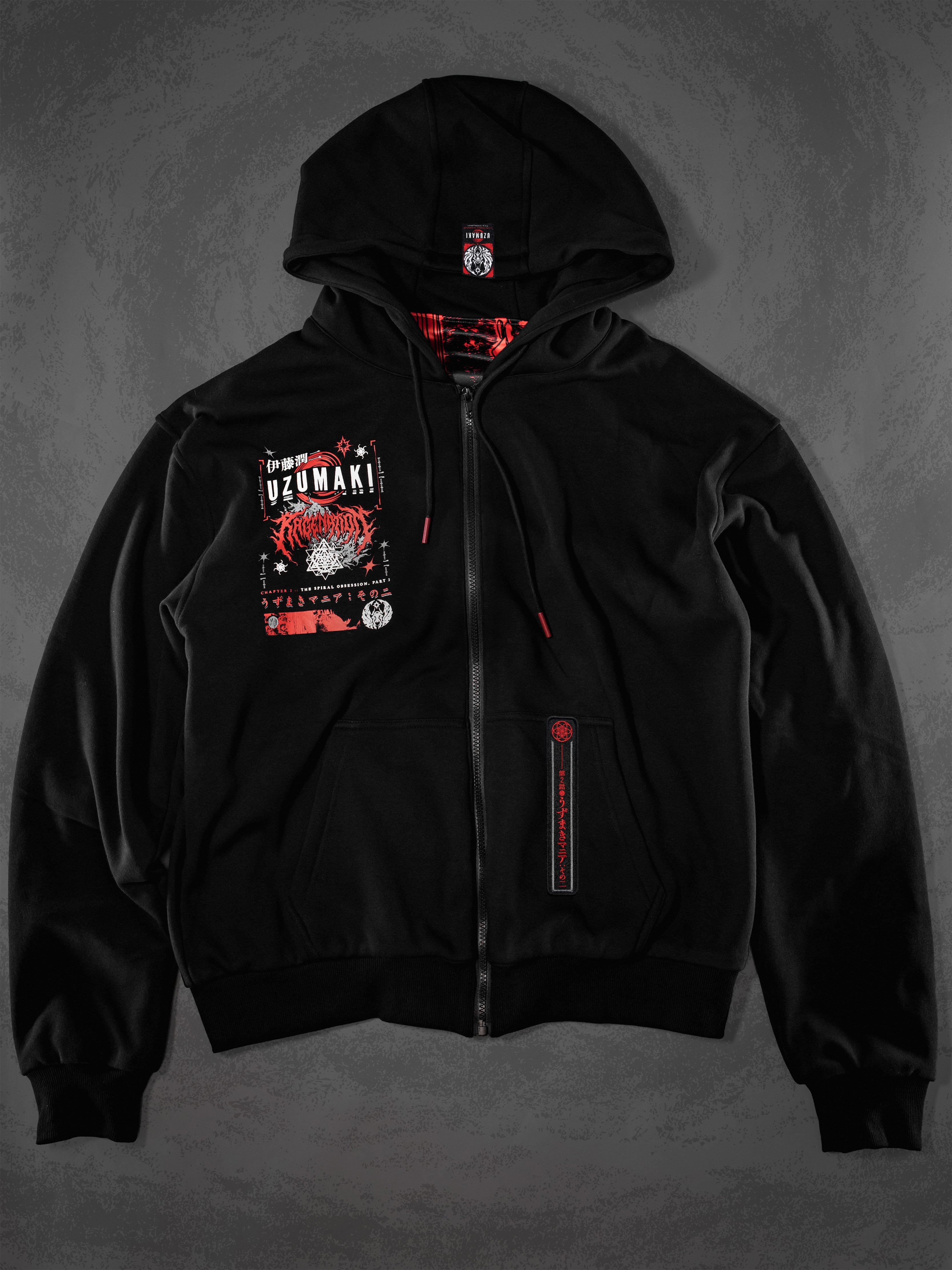 OFFICIAL UZUMAKI ✦ SPIRAL OBSESSION ✦ Collectible Zip-up Hoodie Hoodie 