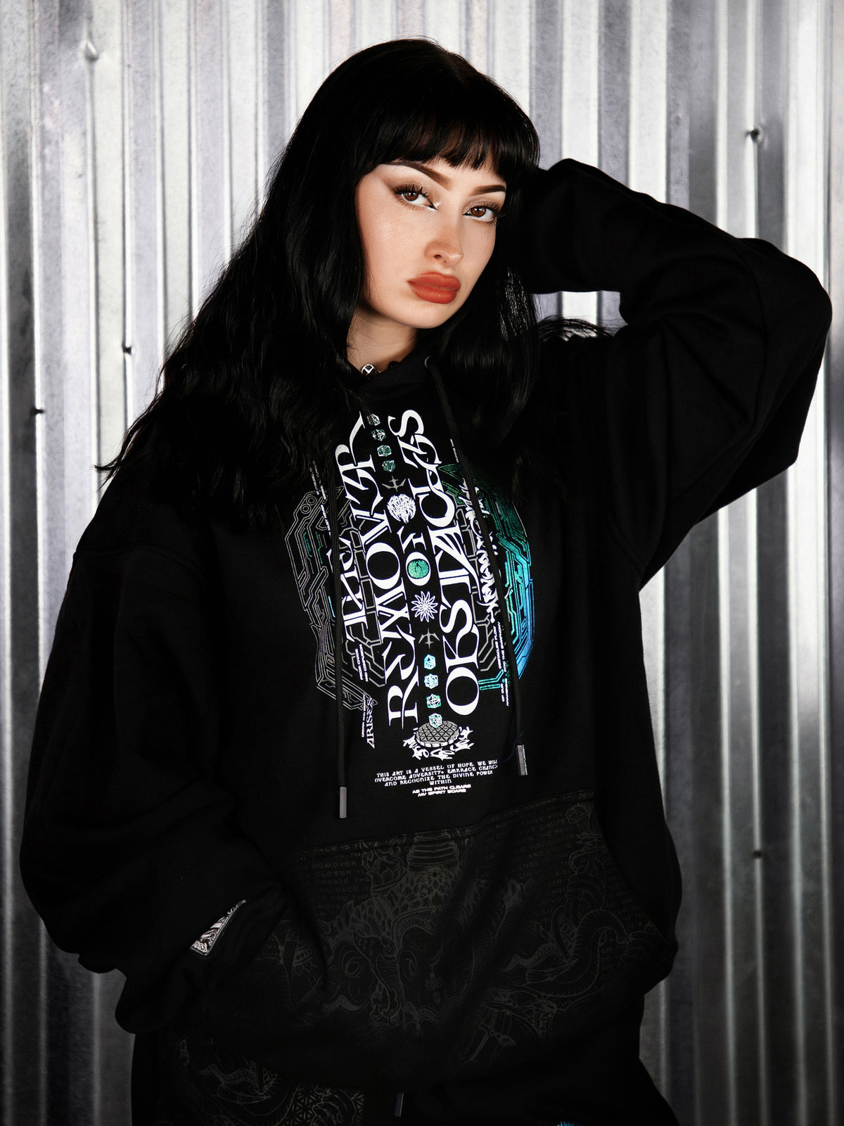 REMOVER OF OBSTACLES ✦ 3-TONE IRIDESCENT FOIL ✦ Premium Hoodie Hoodie 