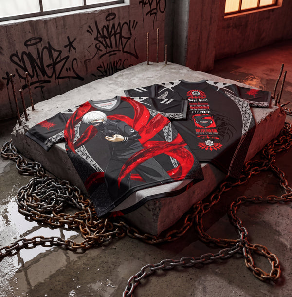 OFFICIAL TOKYO GHOUL ✦ RINKAKU ✦ Collectible Soccer Jersey T-Shirt 