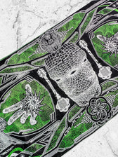 RESTOCKED ✦ GOLDEN TEACHERS V1 • UV GREEN • Festival Shawl/Scarf Shawl 