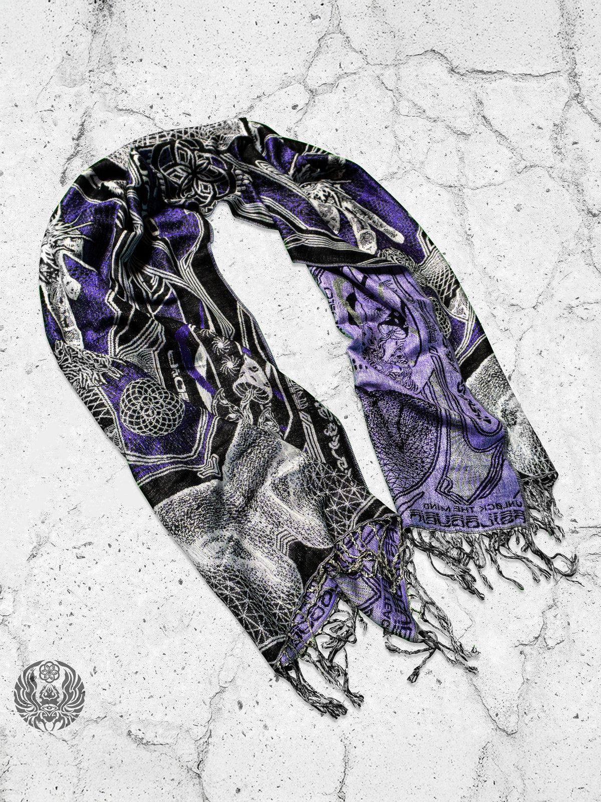 RESTOCKED ✦ GOLDEN TEACHERS V1 • ROYAL PURPLE • Festival Shawl/Scarf Shawl 