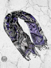 RESTOCKED ✦ GOLDEN TEACHERS V1 • ROYAL PURPLE • Festival Shawl/Scarf Shawl 