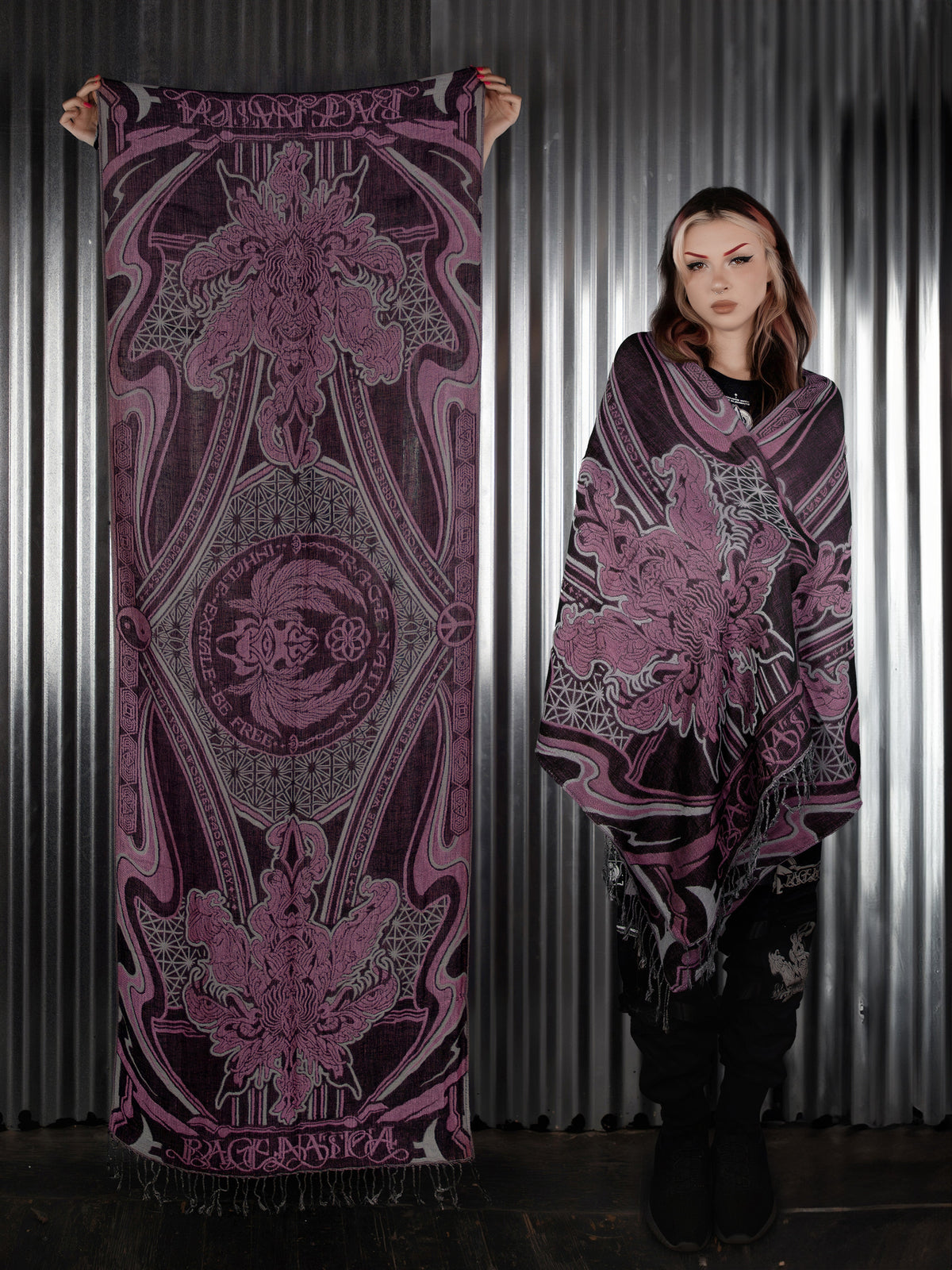 CONVENE WITH THE ELEMENTS ✦ BUBBLEGUM BLISS ✦ Festival Shawl Shawls 