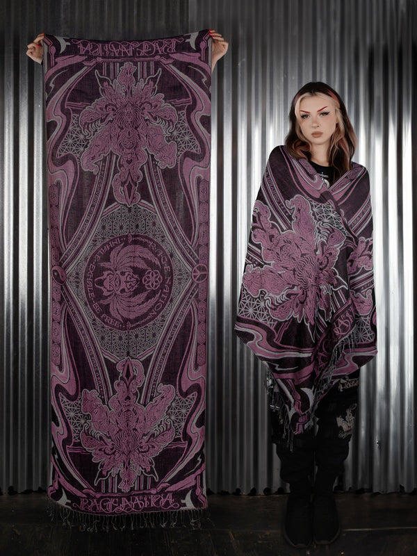 CONVENE WITH THE ELEMENTS ✦ BUBBLEGUM BLISS ✦ Festival Shawl Shawls 