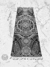 HARMONY HEALS • UV REACTIVE SILVER • Festival Shawl/Scarf Shawl 