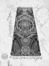 HARMONY HEALS • UV REACTIVE SILVER • Festival Shawl/Scarf Shawl 