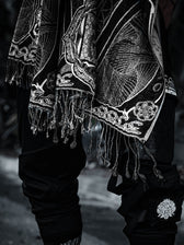 HARMONY HEALS • UV REACTIVE SILVER • Festival Shawl/Scarf Shawl 