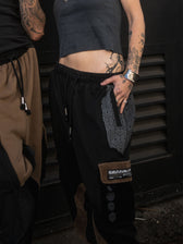 GEOMETRY OF BEING ✦ Tan/Black ✦ Corduroy Flow Joggers Joggers 