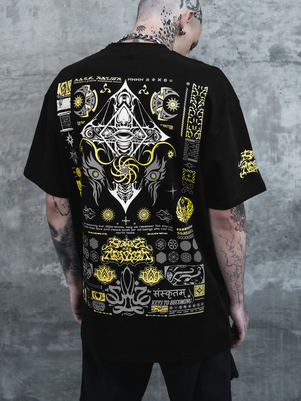 KEYS TO BECOMING ✦ Gold Foil + Reflective Ink ✦ Premium T-shirt T-Shirt 