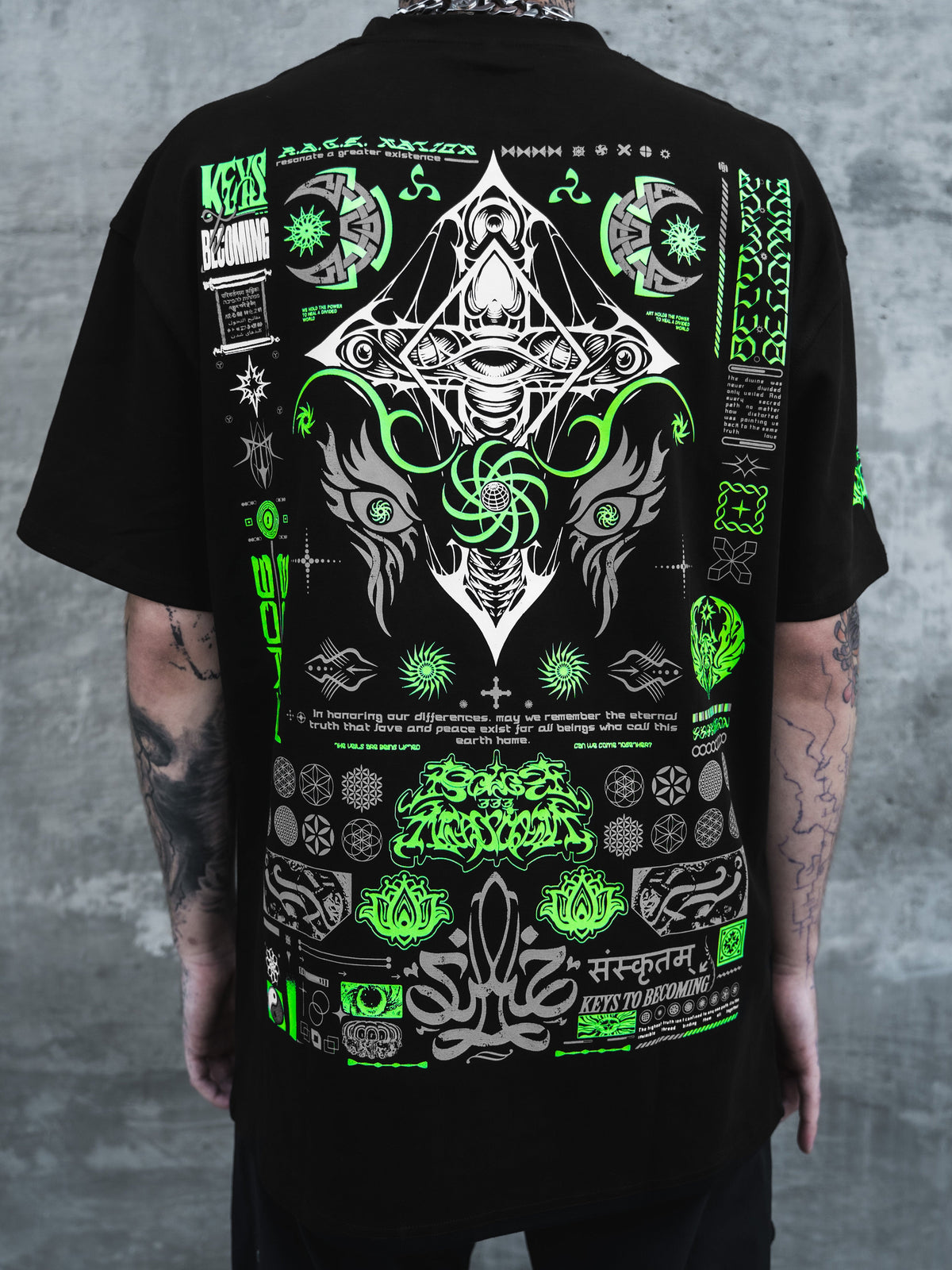 KEYS TO BECOMING ✦ Glow + Reflective Ink ✦ Premium T-shirt T-Shirt 