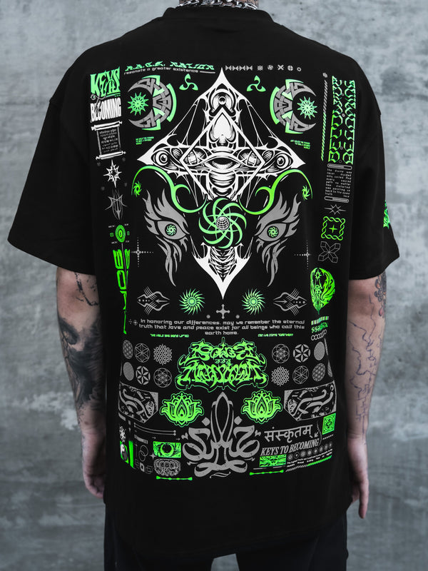 KEYS TO BECOMING ✦ Glow + Reflective Ink ✦ Premium T-shirt T-Shirt 