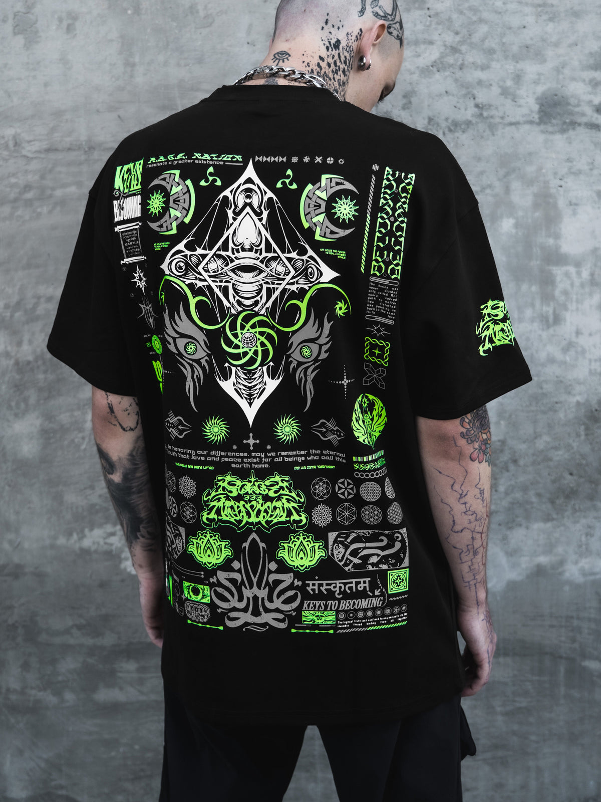 KEYS TO BECOMING ✦ Glow + Reflective Ink ✦ Premium T-shirt T-Shirt 
