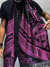 LOVE IS LAW ✦ NEON PINK ✦ Reversible Festival Shawl/Scarf Shawls 