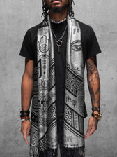 RESTOCKED ✦ LOVE IS LAW ✦ SILVER ✦ Reversible Festival Shawl/Scarf Shawls 