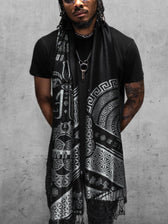RESTOCKED ✦ LOVE IS LAW ✦ SILVER ✦ Reversible Festival Shawl/Scarf Shawls 