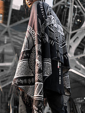 RESTOCKED ✦ LOVE IS LAW ✦ SILVER ✦ Reversible Festival Shawl/Scarf Shawls 