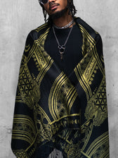 MANTRA • GOLD • Reversible Festival Shawl/Scarf Shawls 