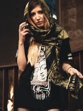 MANTRA • GOLD • Reversible Festival Shawl/Scarf Shawls 