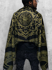 MANTRA • GOLD • Reversible Festival Shawl/Scarf Shawls 
