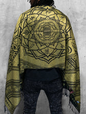 MANTRA • GOLD • Reversible Festival Shawl/Scarf Shawls 