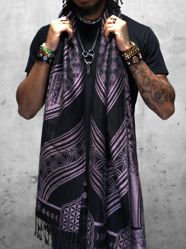 MANTRA • ICE PINK • Reversible Festival Shawl/Scarf Shawls 